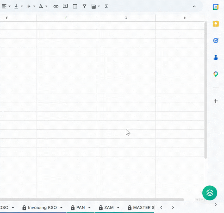 Search sheets by name instantly